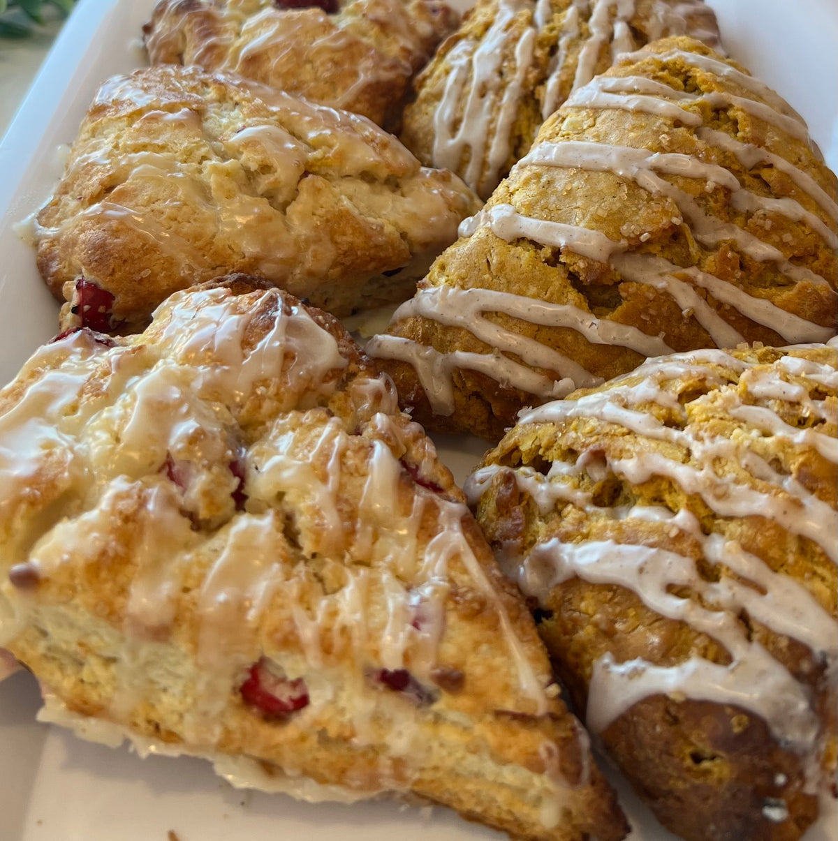 Cranberry orange scones - available for 10/24 & 10/31